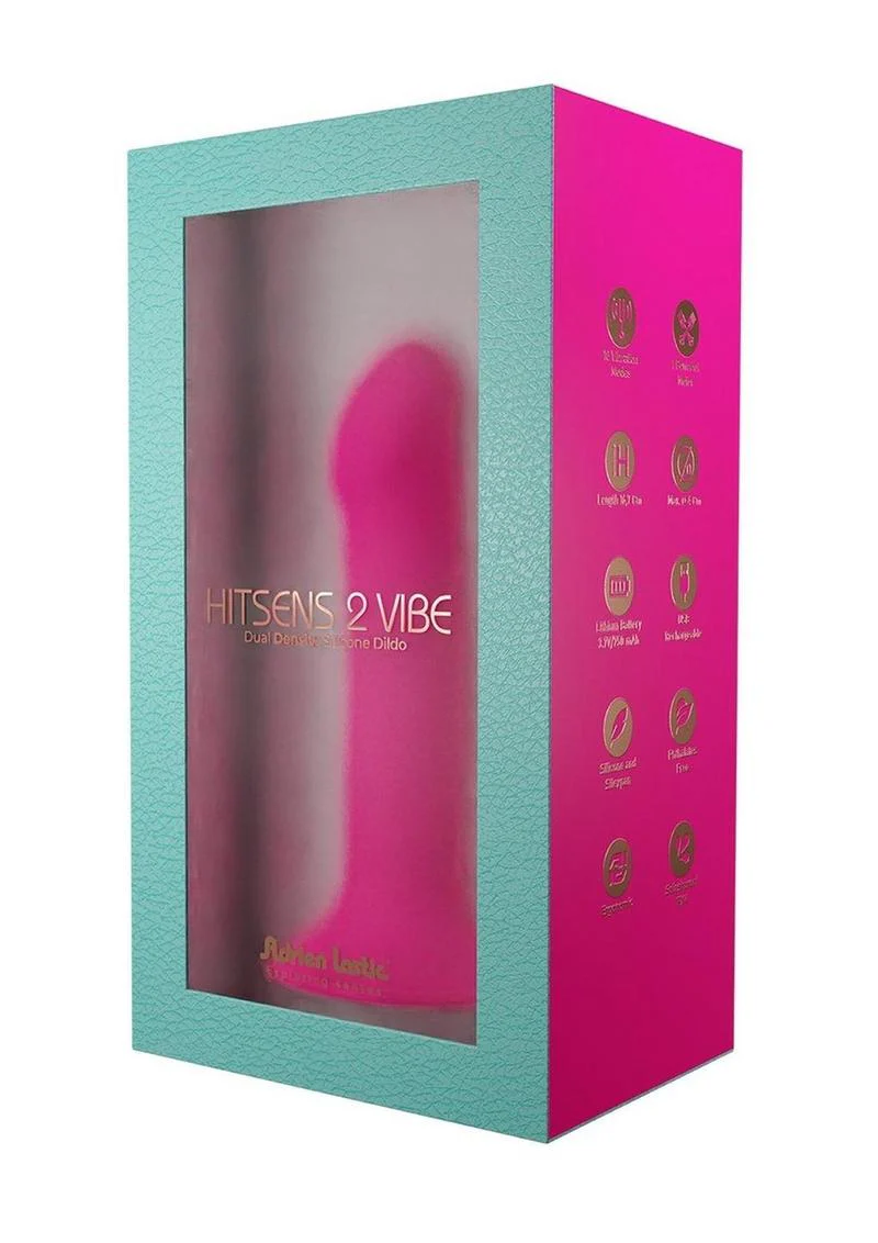 Adrien Lastic Hitsens 2 Dual Density Silicone Vibrating Dildo - Image 6