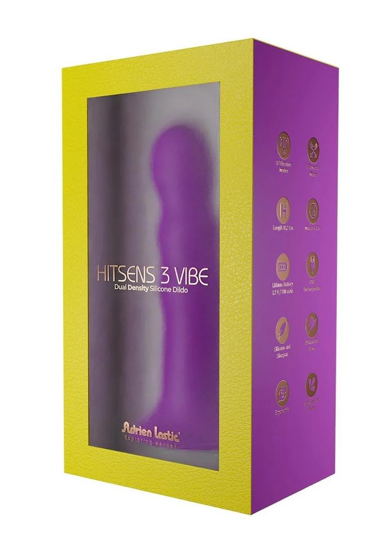 Adrien Lastic Hitsens 2 Dual Density Silicone Vibrating Dildo - Image 8