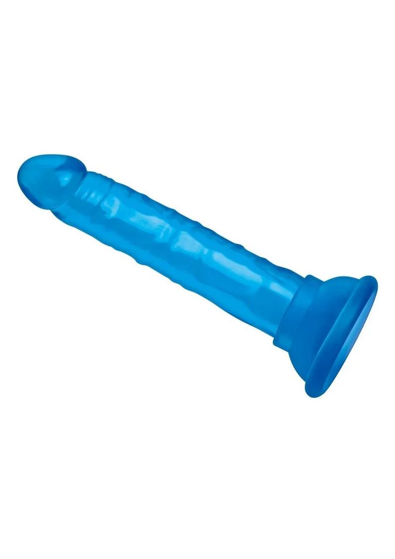 Blue Line Suction Cup Anal Dildo - Blue - Image 2