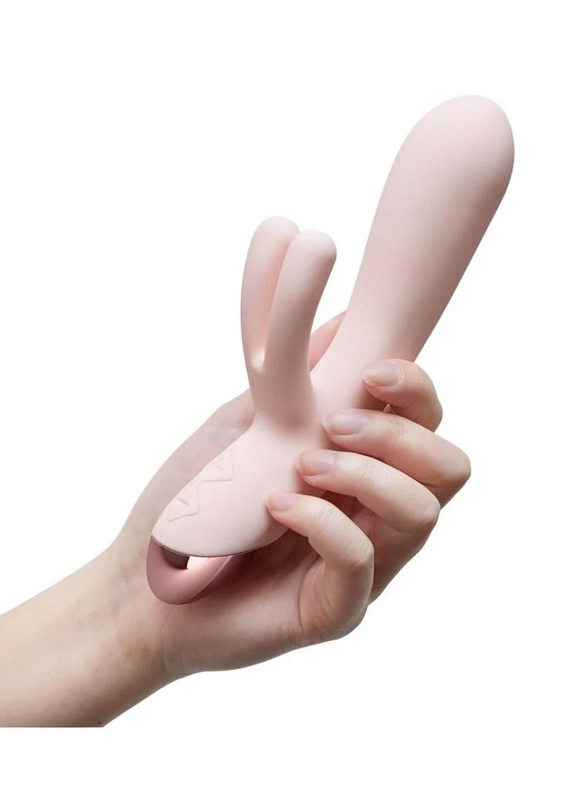 Blush Elora Rechargeable Silicone Rabbit Vibrator with Triple Stimulation - Image 3