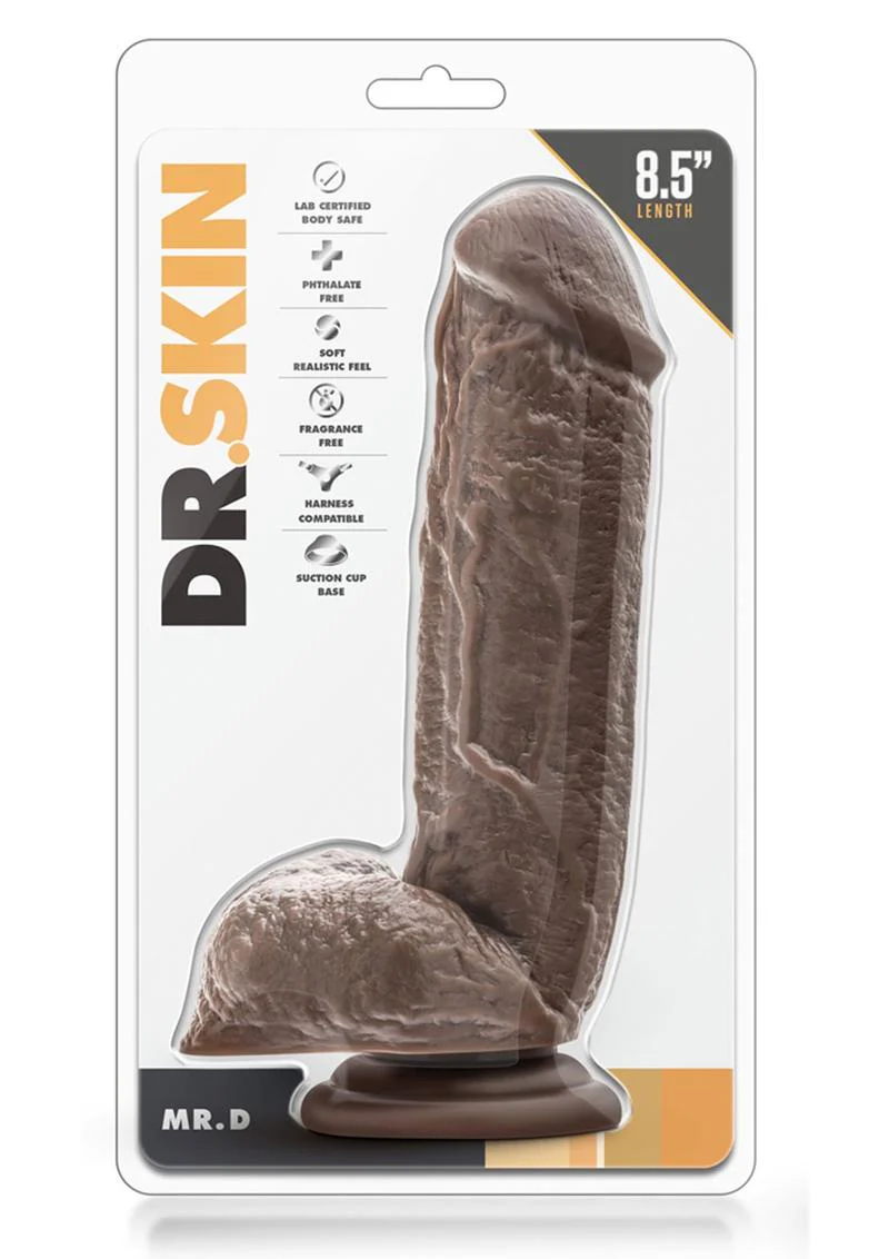 Dr. Skin Mr. D Dildo with Balls and Suction Cup - Image 6