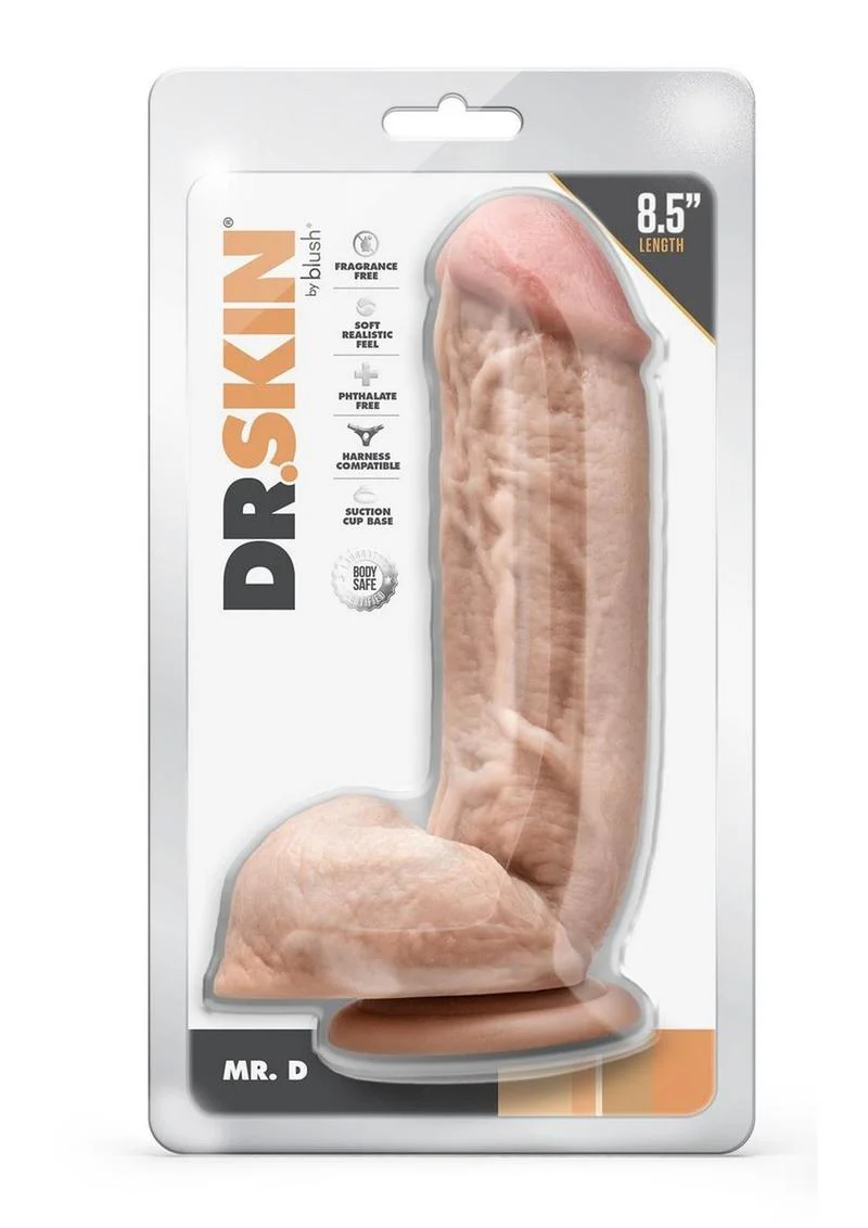 Dr. Skin Mr. D Dildo with Balls and Suction Cup - Image 7