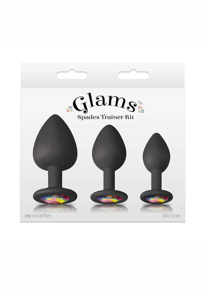 Glams Spades Trainer Kit 3pc Silicone Anal Plugs for Beginners - Image 3