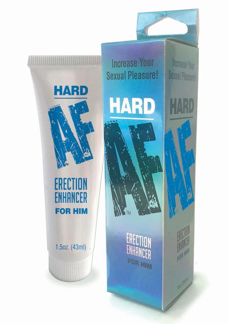 Hard AF Erection Enhancer for Him 1.5oz Cream for Enhanced Pleasure