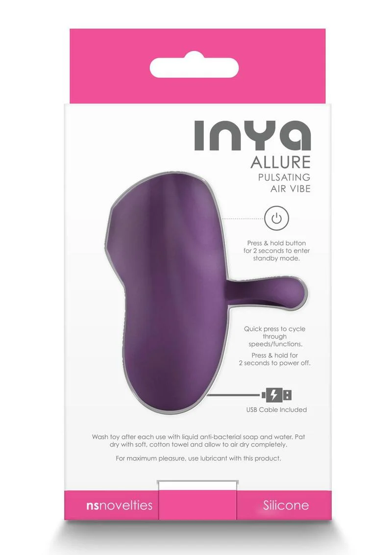 Inya Allure Pulsating Air Vibe Silicone Clitoral Stimulator - Image 3