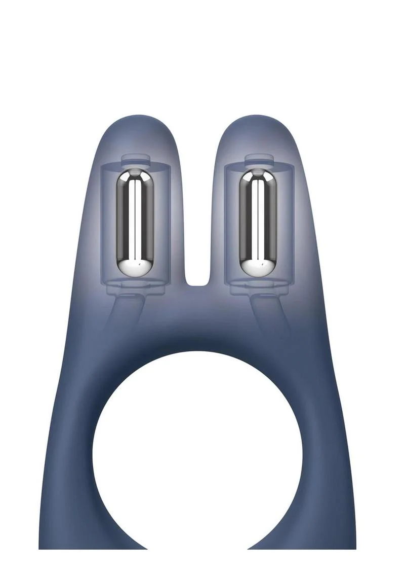 JimmyJane Deimos Rechargeable Silicone Vibrating C-Ring Dual Motor - Image 3