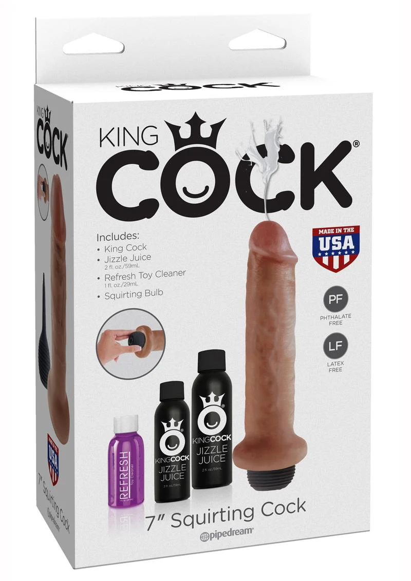 King Cock 7-Inch Squirting Dildo Kit - Image 3