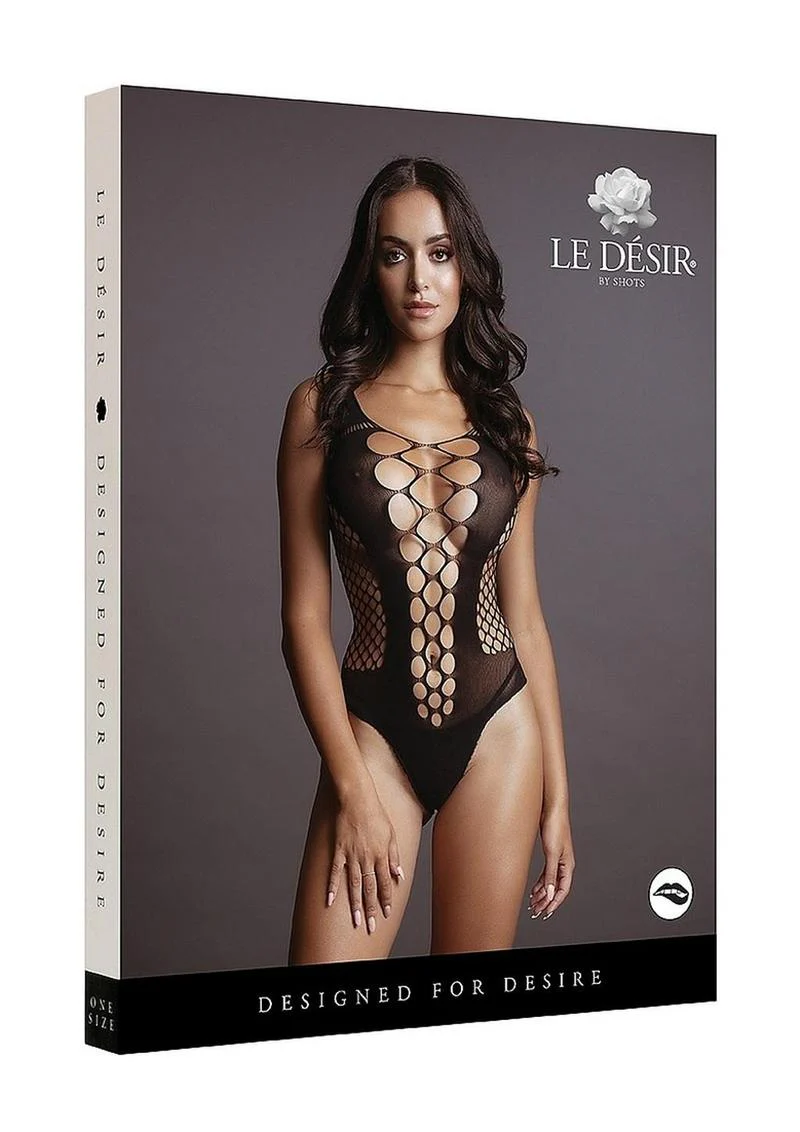 Le Désir Contrast Fence Net Teddy - Image 5