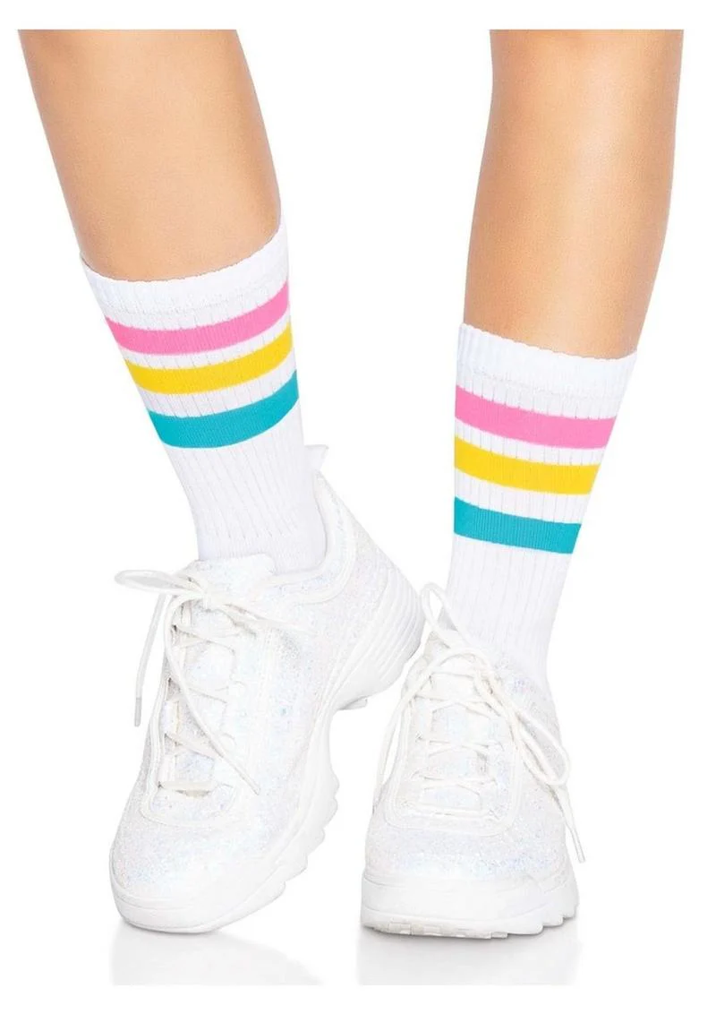 Leg Avenue Pansexual Pride Crew Socks - Image 3