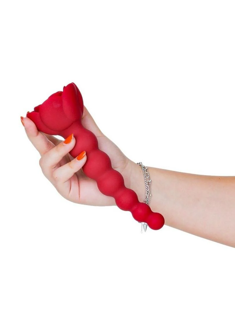Lux Active Champion Rose Silicone Beaded Anal Probe - Image 2