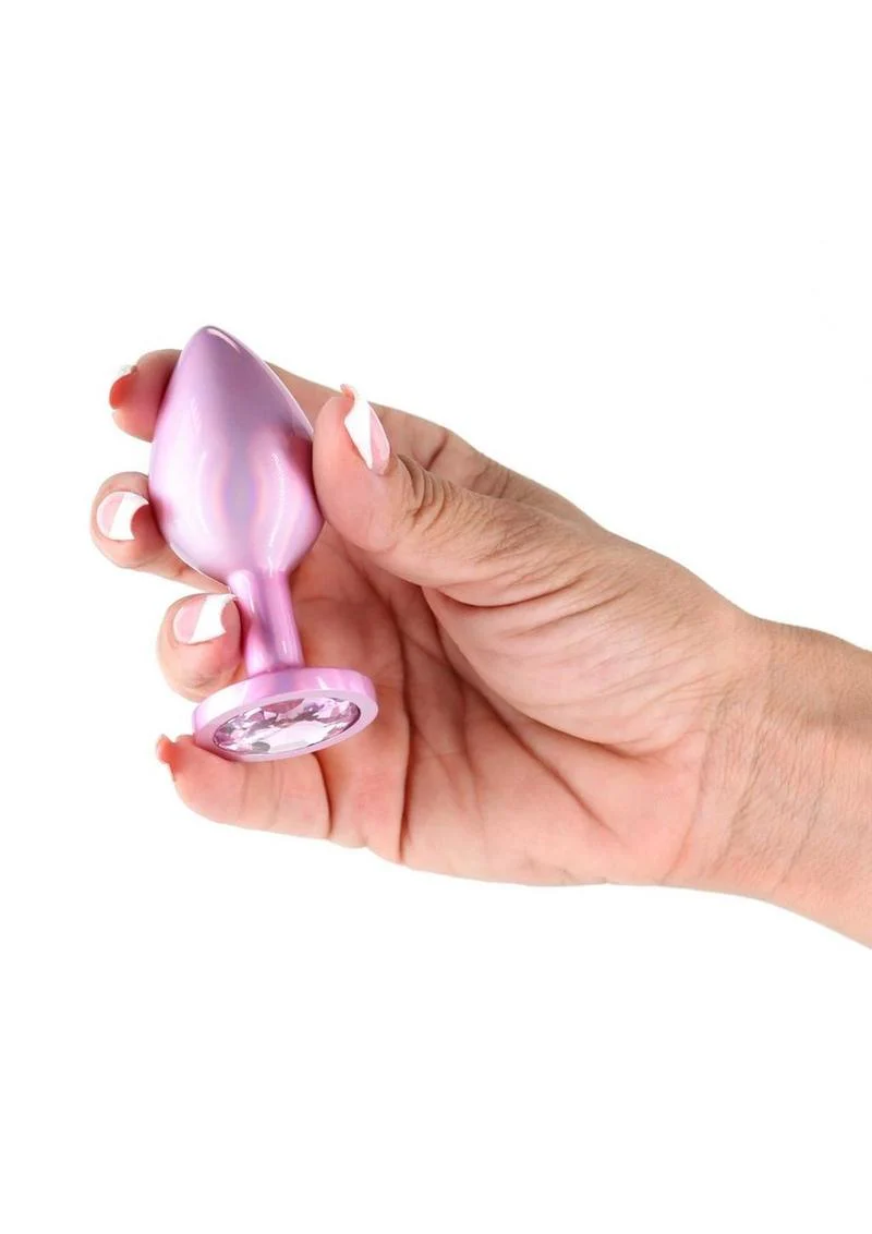 Medium Iridescent Rear Assets Aluminum Anal Plug - Image 2