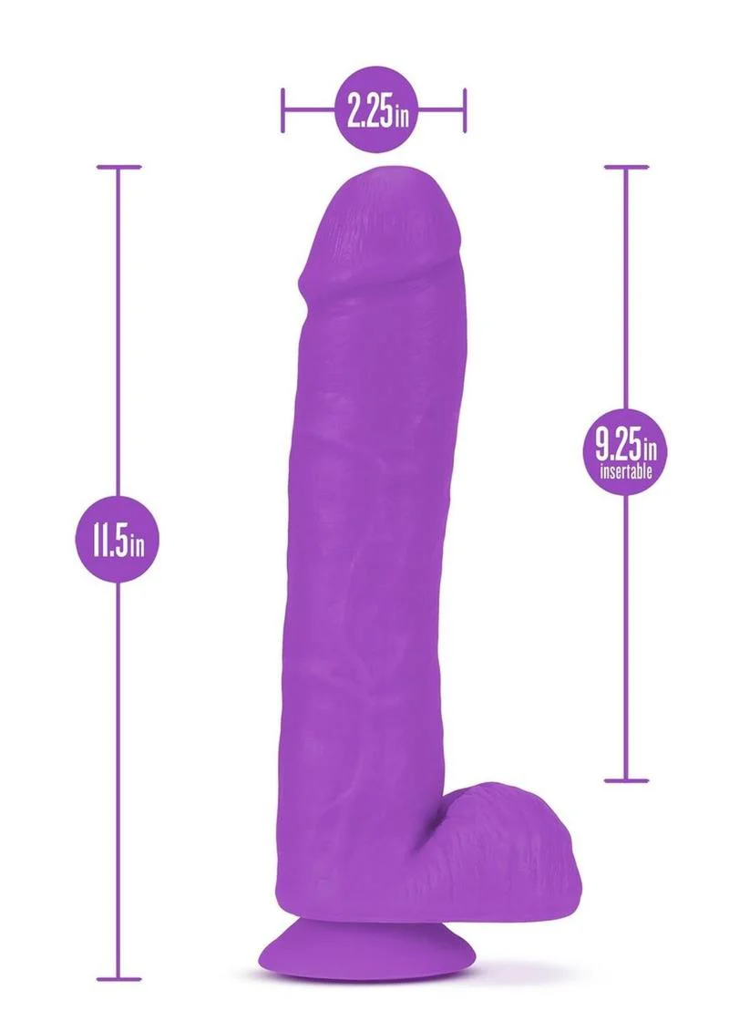 Neo Elite Silicone Dual Density Cock with Balls - Image 3