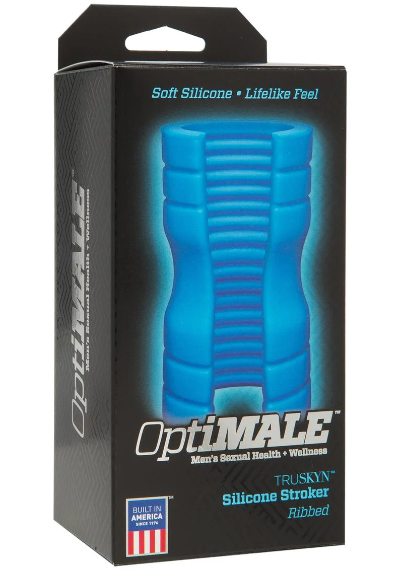 OptiMALE Ribbed Truskyn Silicone Masturbator Lifelike Feel - Image 2
