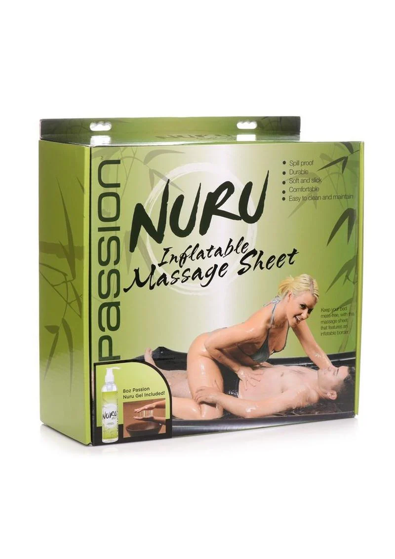 Passion Nuru Inflatable Massage Sheet and Gel Kit - Image 2
