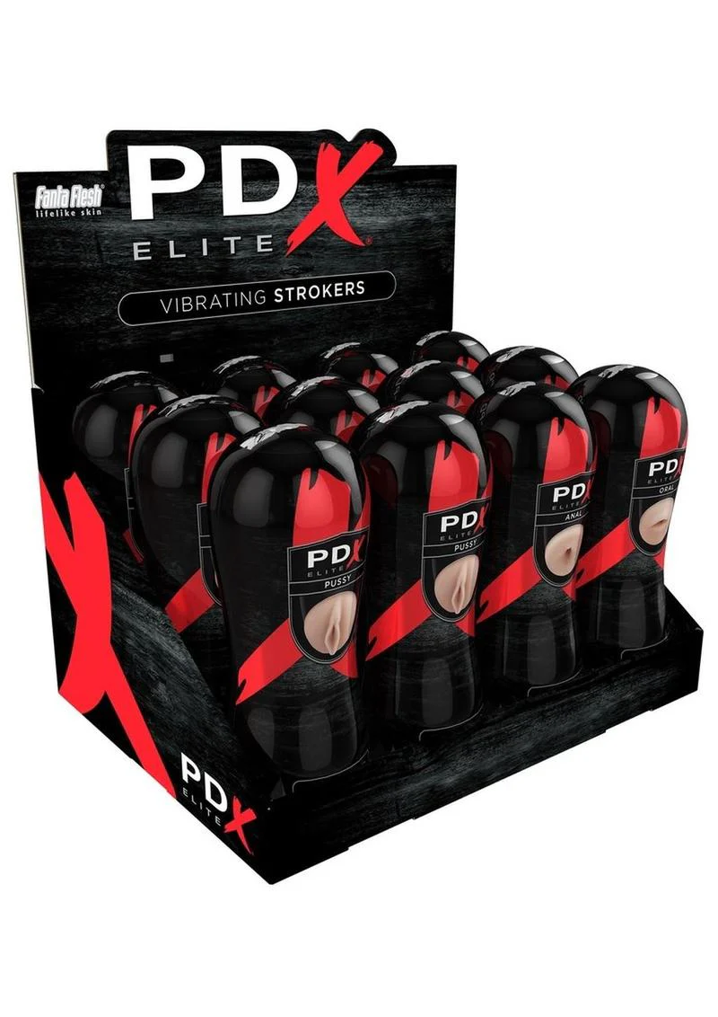 PDX Elite Fanta Flesh Vibrating Strokers - Image 2