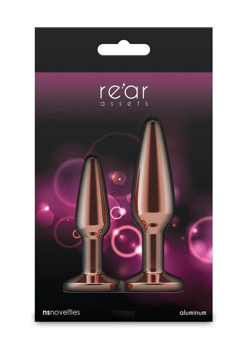 Rear Assets Chrome-Plated Tapered Anal Plugs Kit - Image 15