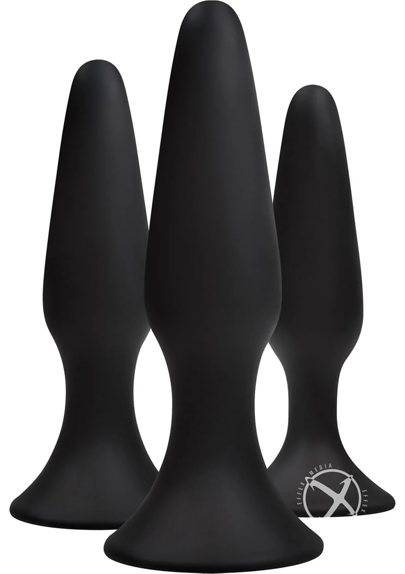 Renegade Sliders Trainer Anal Plugs Set 3 Sizes Silicone