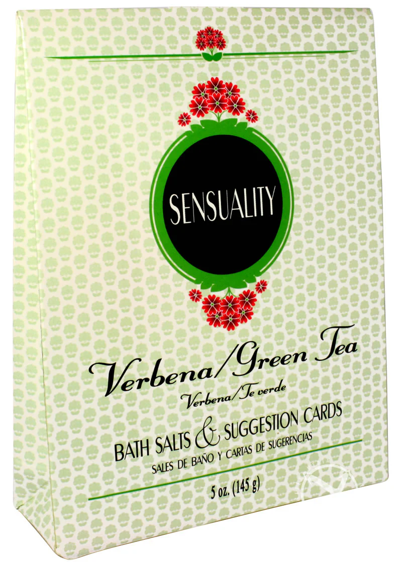 Sensuality Bath Set Verbena/Green Tea Scented Bath Salts - Image 2