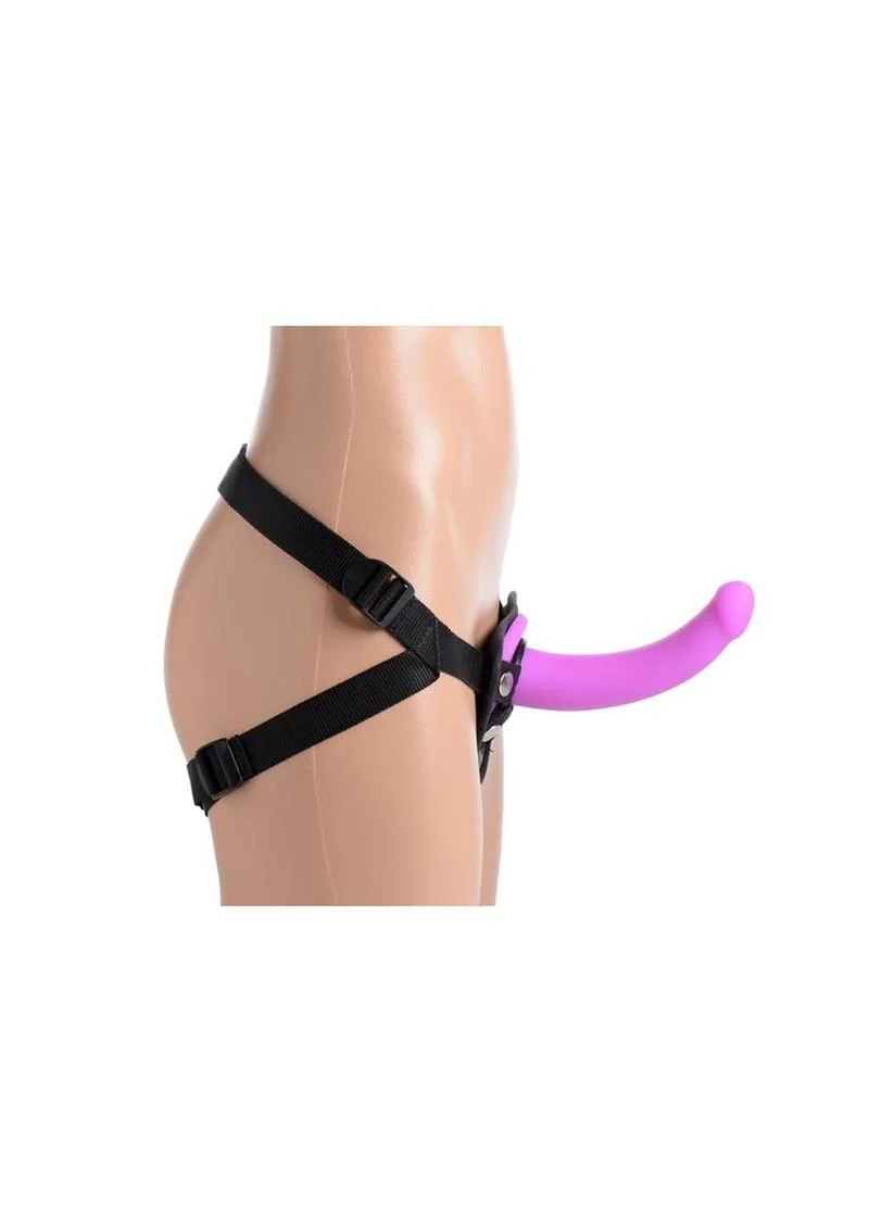 Strap U Navigator Silicone G-Spot Dildo with Harness - Image 2