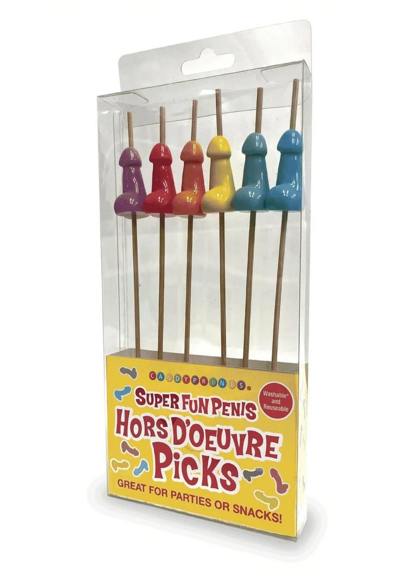Super Fun Penis Hors D’oeuvre Picks 6 Colorful Picks for Parties - Image 4