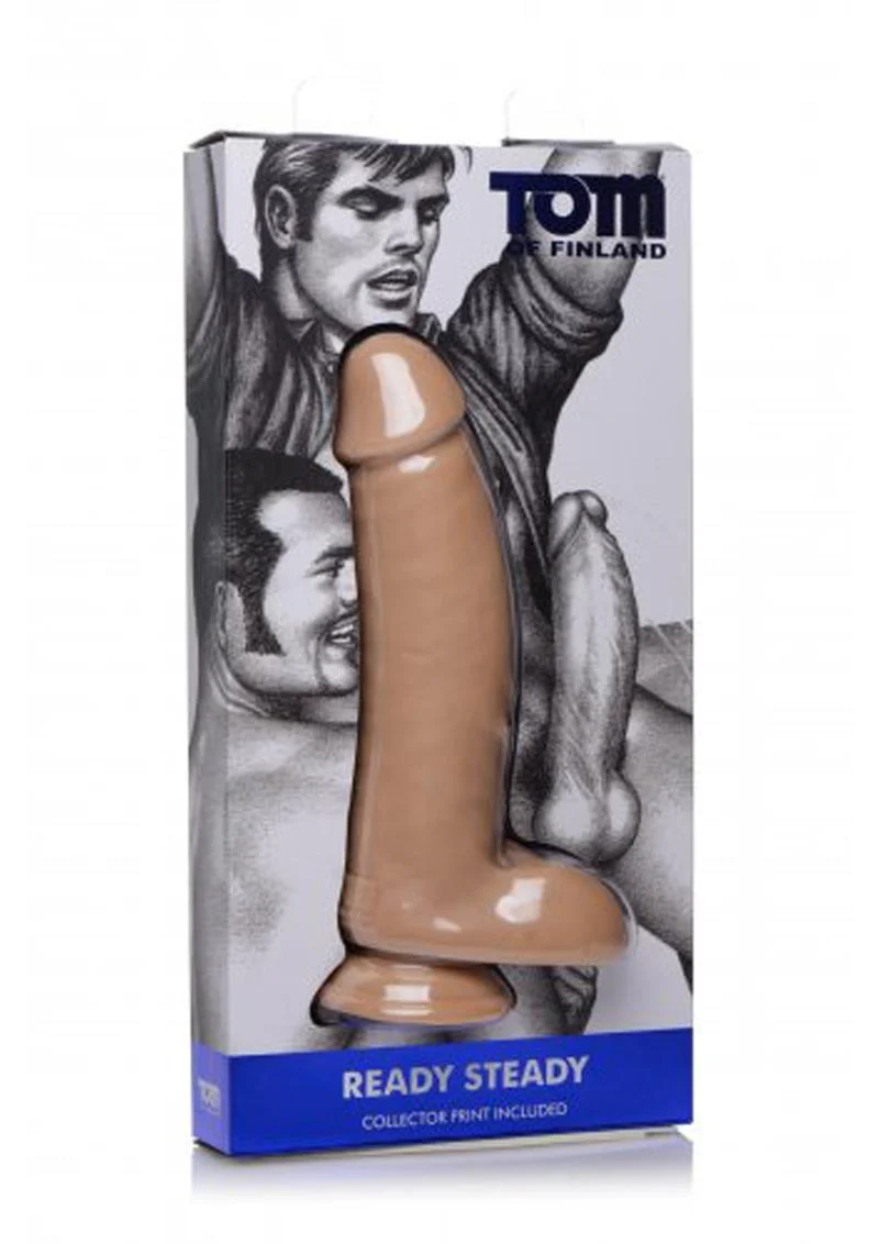 Tom of Finland Ready Steady Dildo 10.25 Inch Realistic Silicone Cock - Image 3